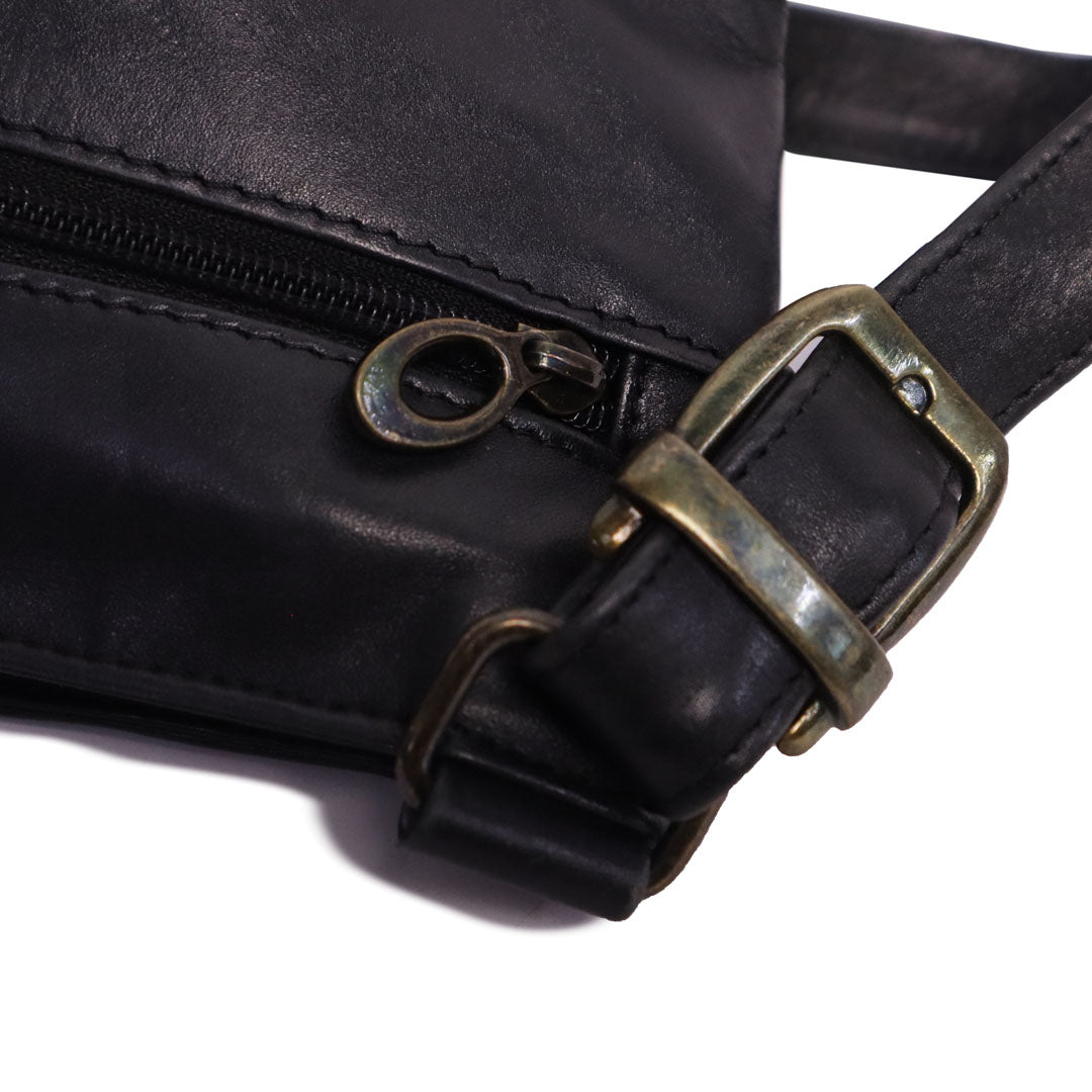 JOAN WEISZ LEATHER SADDLEBAG