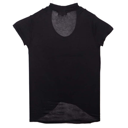 NO COMMENT R NECK BLACK COMFORT TOP