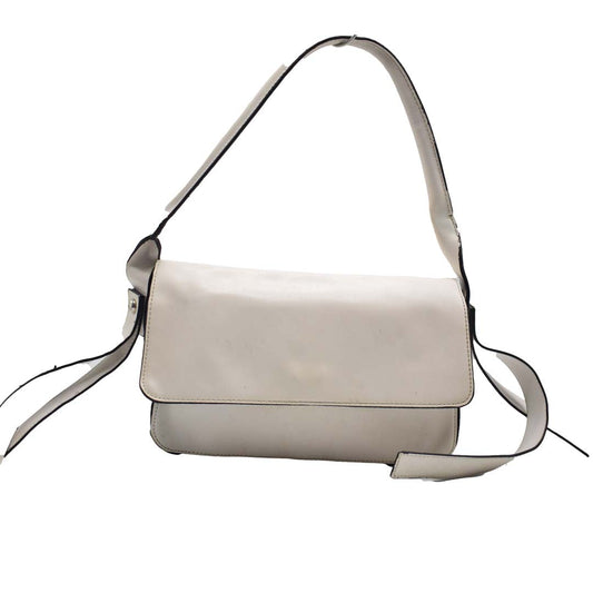 FOREVER 21 WHITE LEATHER SHOULDER BAG