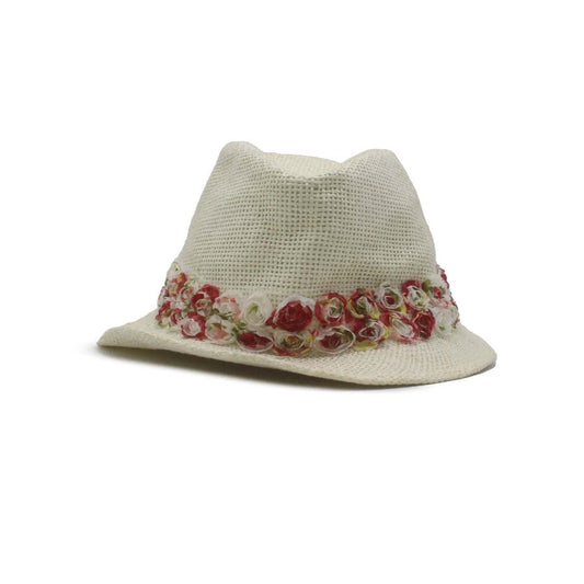 CLASSIC WHITE STRAW BUCKET HAT