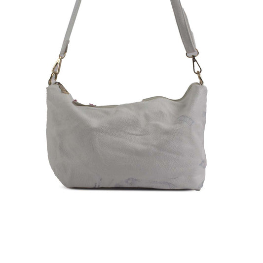 CLASSIC WHITE LEATHER HOBO BAG