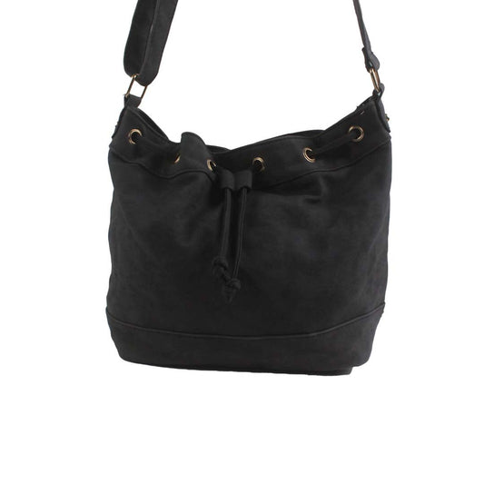 CLASSIC CARRY BLACK LEATHER HAND BAG