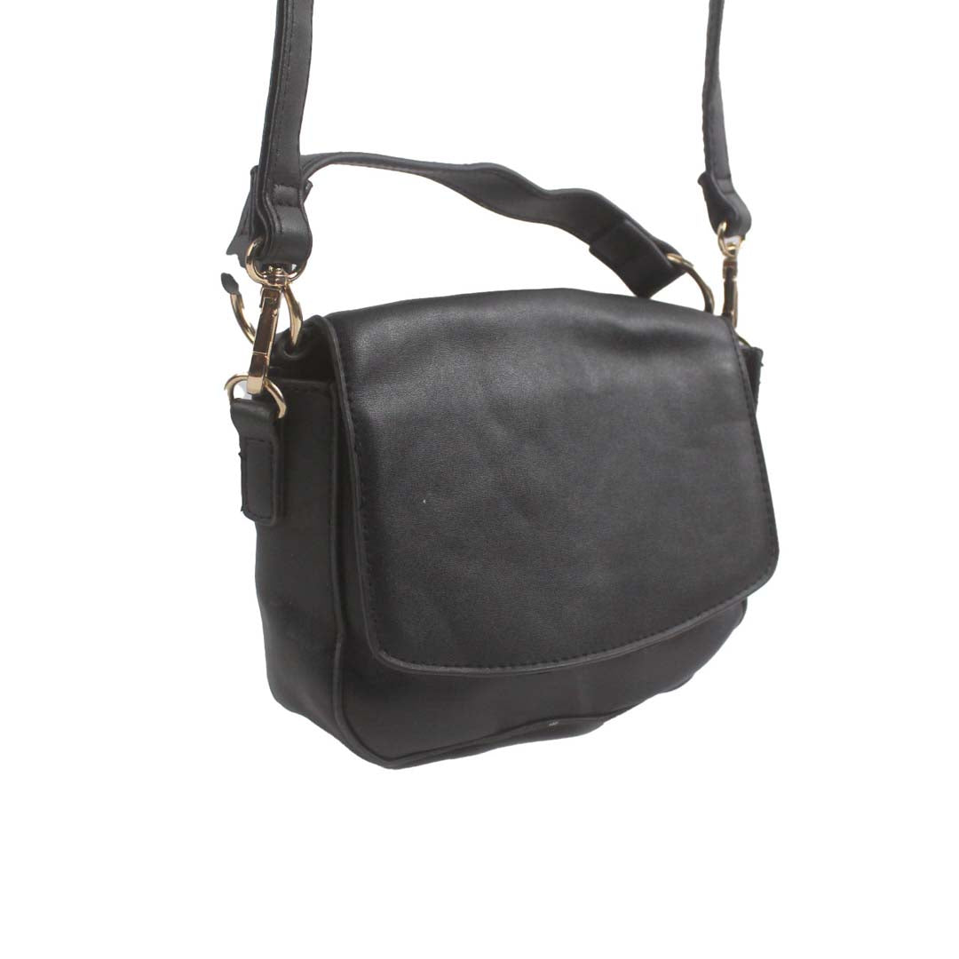 ANKO BLACK LEATHER HAND BAG