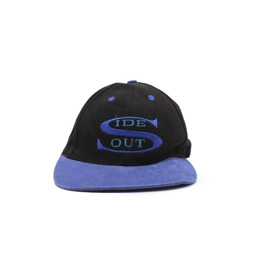 SIDE OUT BLACK AND BLUE CAP