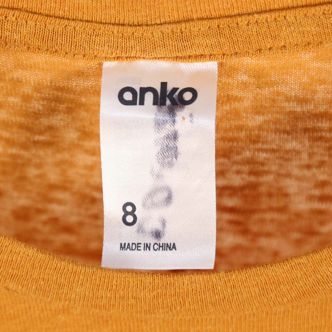 ANKO BROWN R NECK TOP