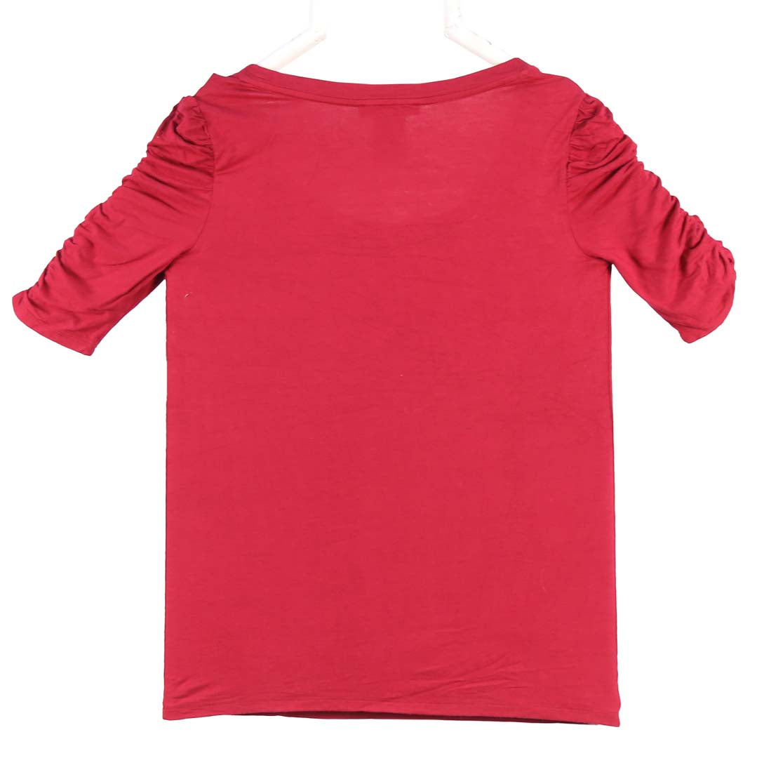 GRACE ELEMENTS R NECK STYLISH TOP