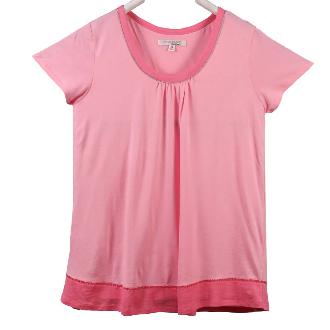 COMPANY ELLENTRACY R NECK PINK TOP