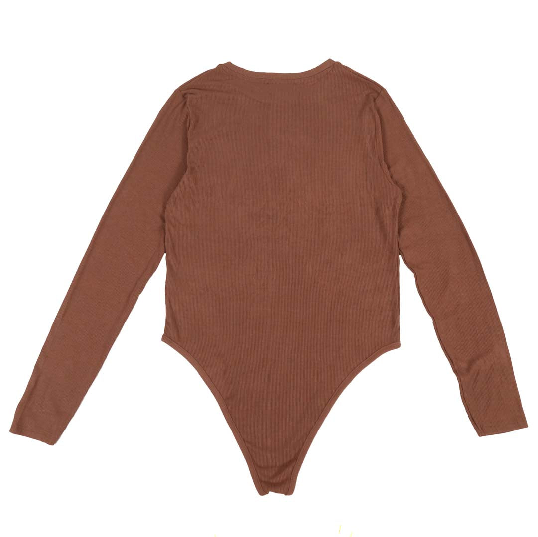 PRIMARK R NECK BROWN TOP