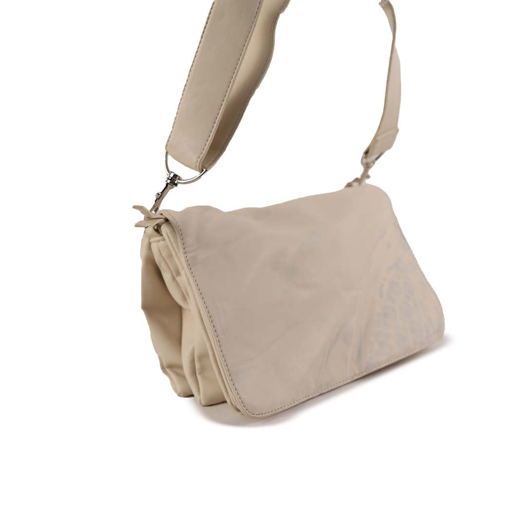 SUSSAN LEATHER WHITE SHOULDER  BAG