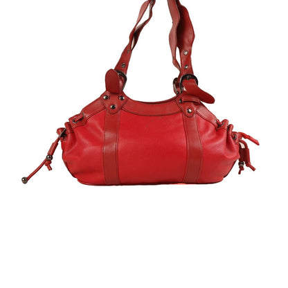 MICKEY TONI RED LEATHER DUFFLE BAG