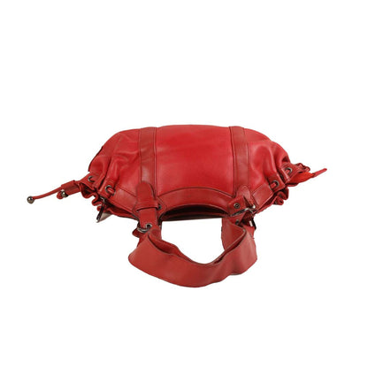 MICKEY TONI RED LEATHER DUFFLE BAG