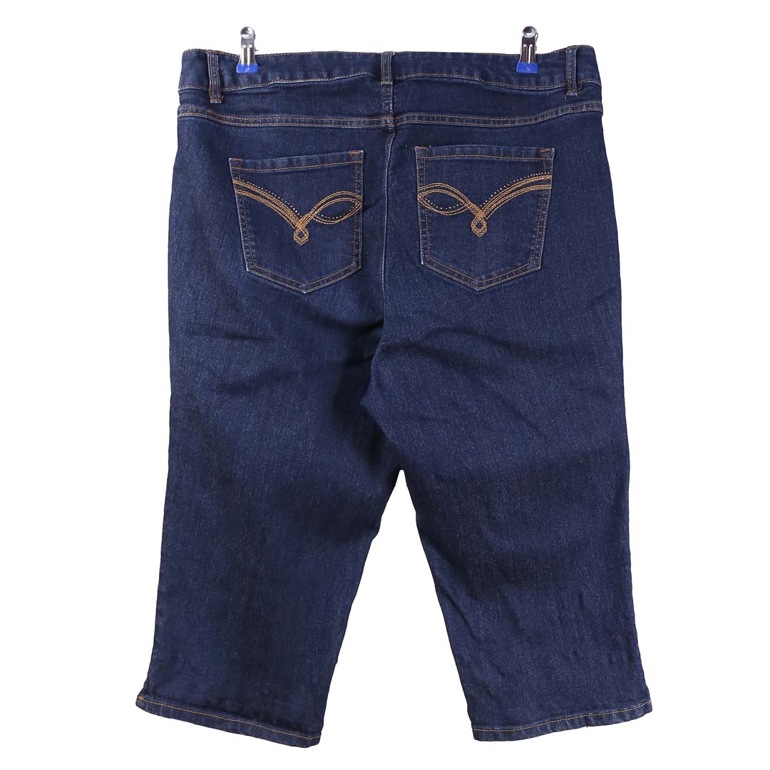 D JEANS BLUE DENIM CAPRI