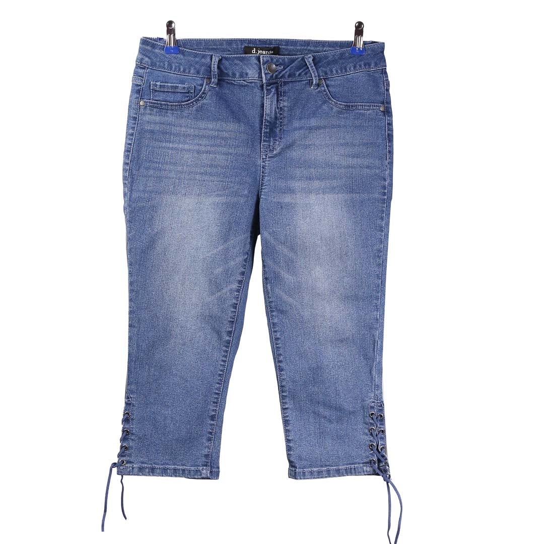 D JEANS BLUE DENIM CAPRI