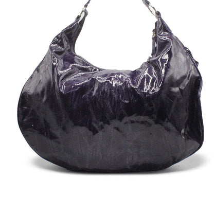 CLASSIC PURPLE MESH HOBO BAG