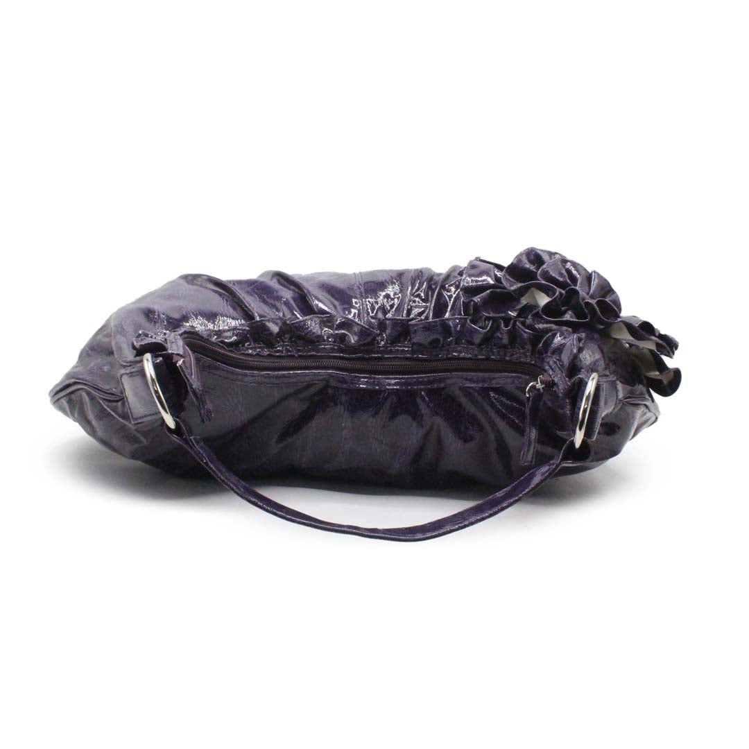 CLASSIC PURPLE MESH HOBO BAG