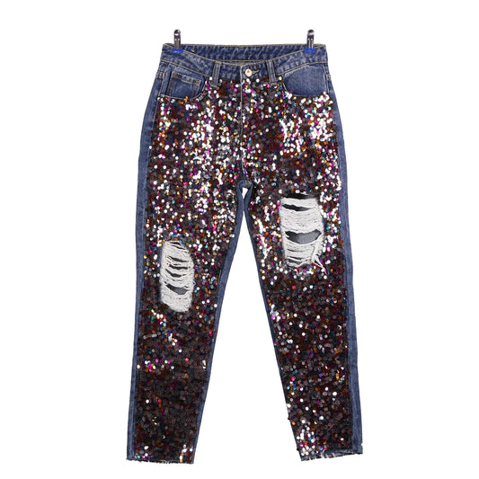 MISS BONBON MULTICOLOR STARS JEANS