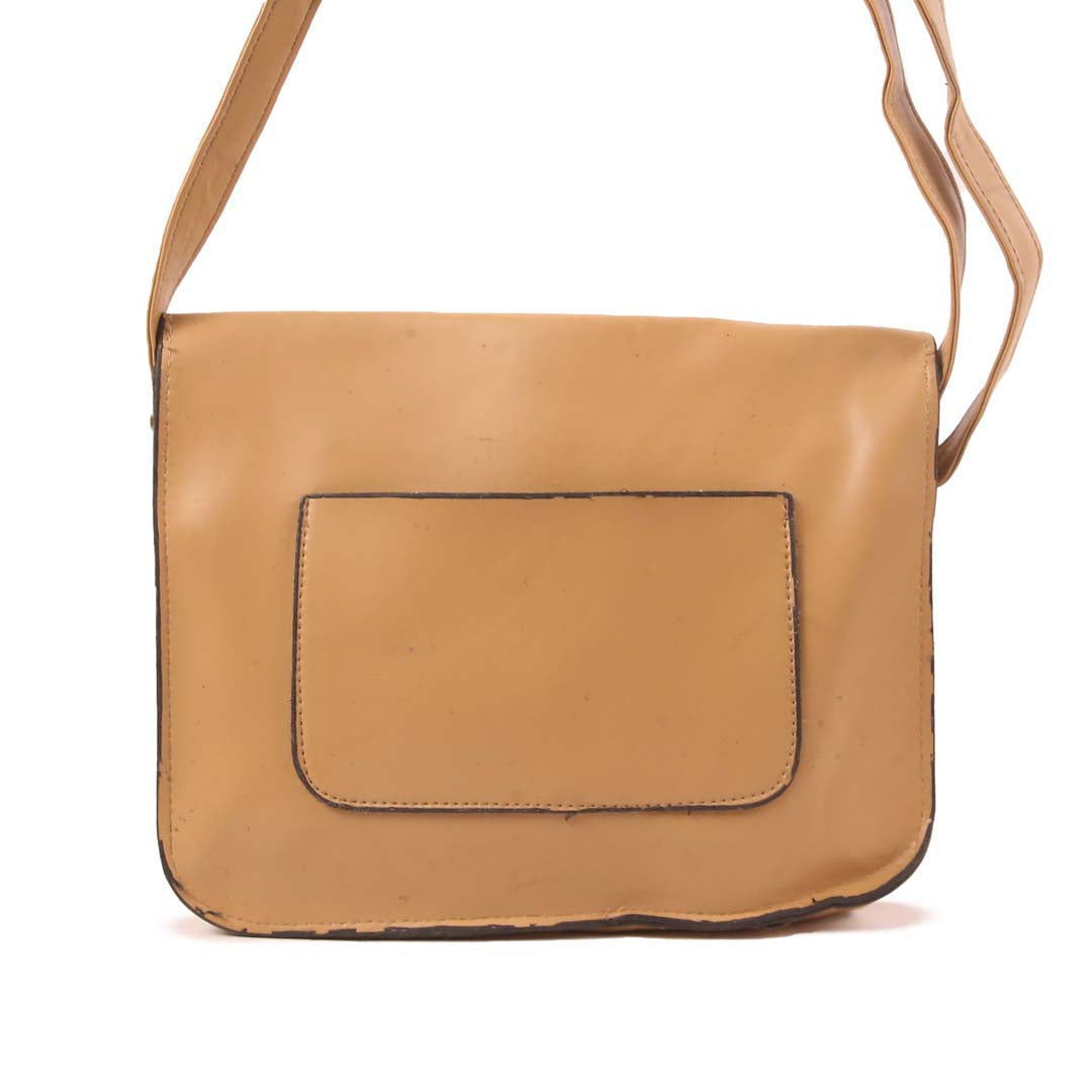 CLASSIC BROWN LEATHER SHOULDER BAG