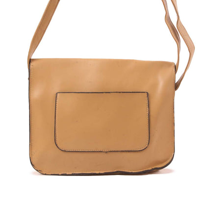 CLASSIC BROWN LEATHER SHOULDER BAG