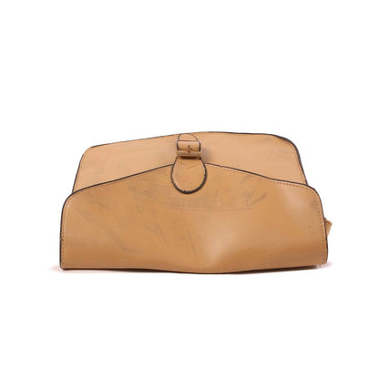 CLASSIC BROWN LEATHER SHOULDER BAG