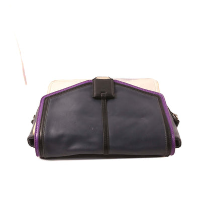 CHARLES & KEIT LEATHER SHOULDER BAG