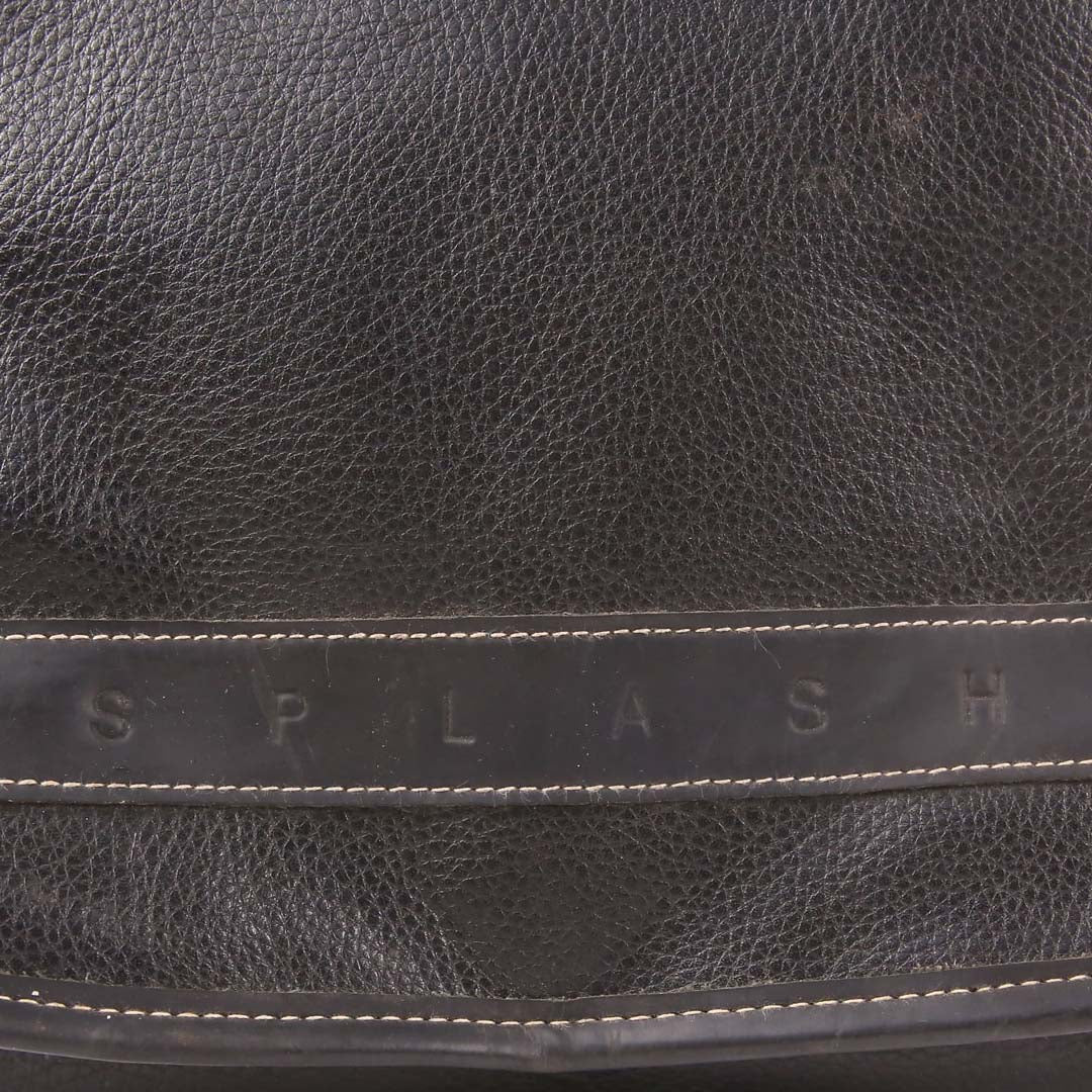 SPLASH BLACK LEATHER BACKPACK