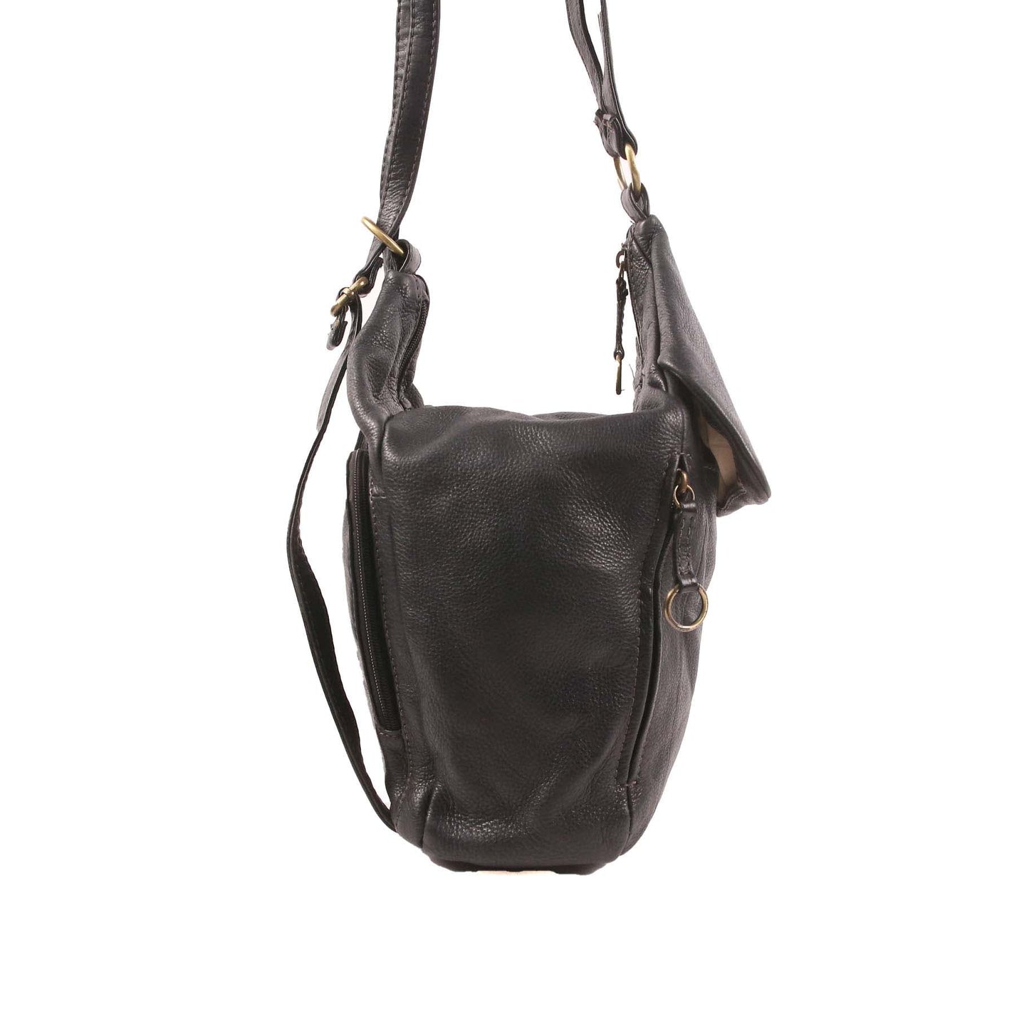 COLARDO BLACK LEATHER HOBO BAG