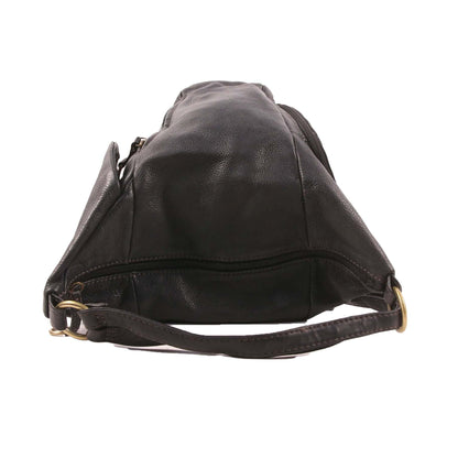 COLARDO BLACK LEATHER HOBO BAG