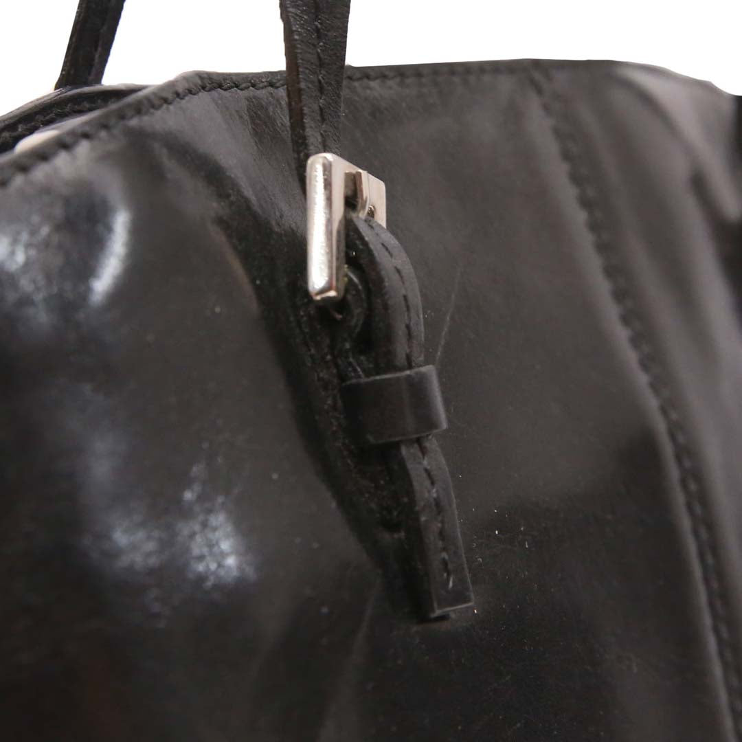 PRINCE BLACK LEATHER SHOULDER BAG