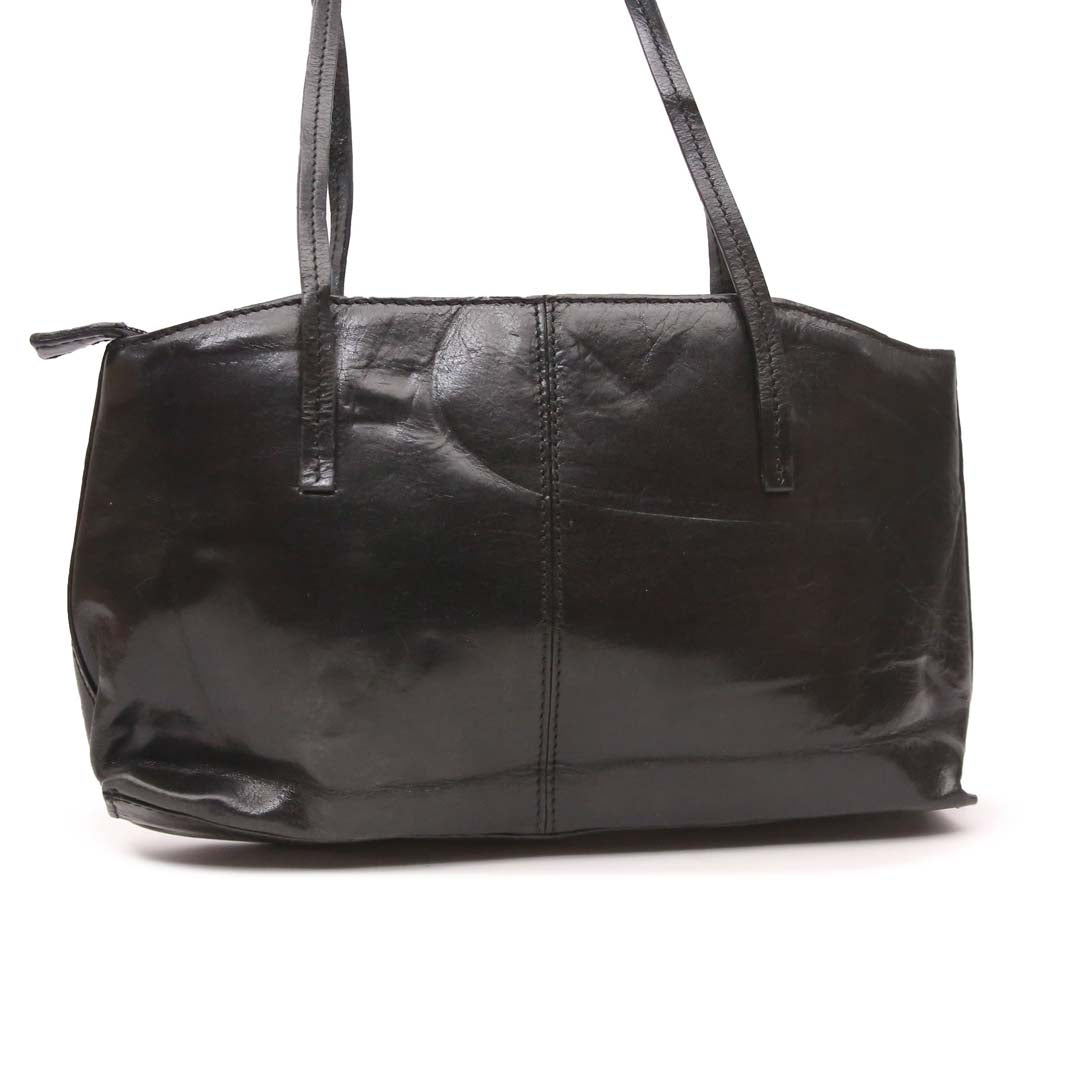 PRINCE BLACK LEATHER SHOULDER BAG