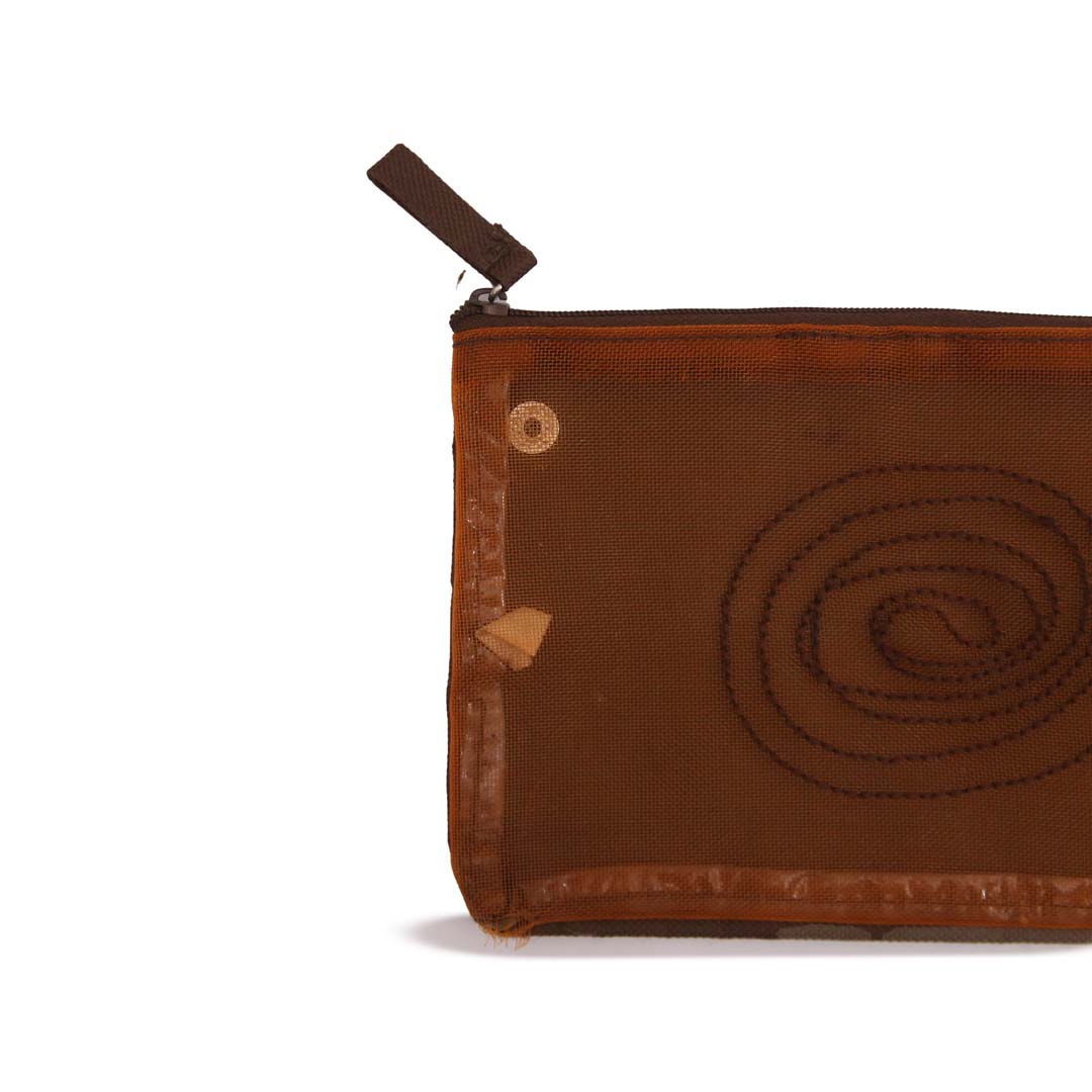 AVENUE TAN BROWN NETTY POUCH