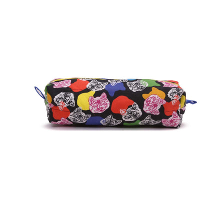 FLOWERED MESHED POUCH