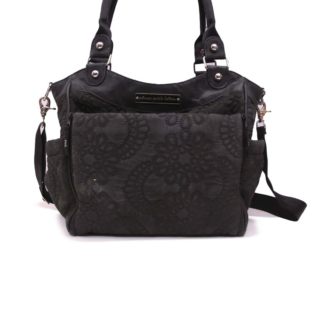 PETUNIA PICKLE BOTTOM BLACK SHOULDER BAG