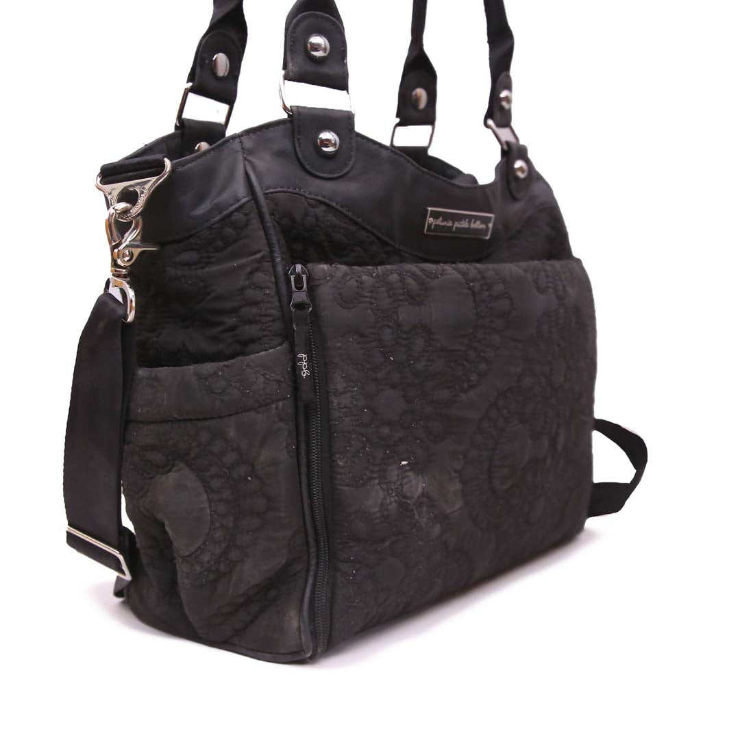 PETUNIA PICKLE BOTTOM BLACK SHOULDER BAG