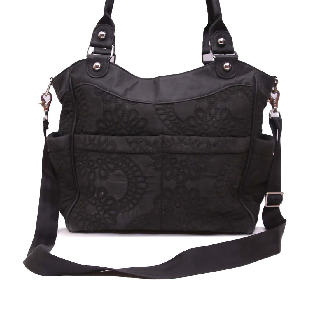 PETUNIA PICKLE BOTTOM BLACK SHOULDER BAG