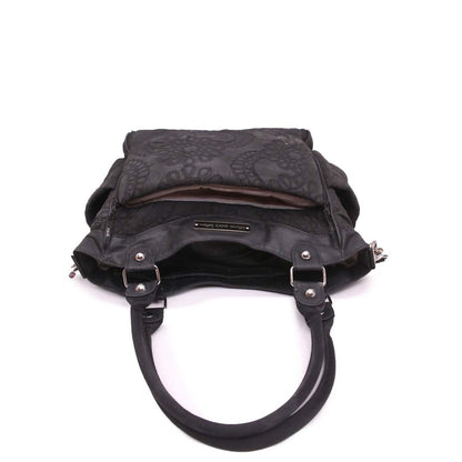 PETUNIA PICKLE BOTTOM BLACK SHOULDER BAG