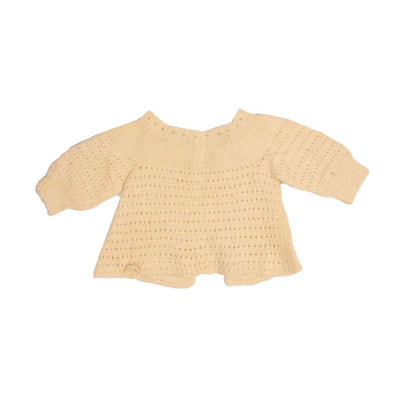 CLASSIC BEIGE CREAM HAND KNITTED SWEATER