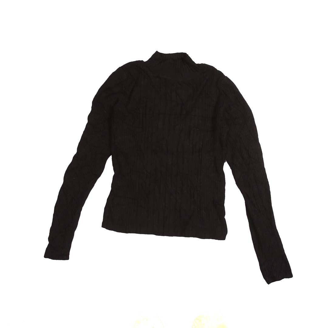 PULL & BEAR BLACK SWEATER