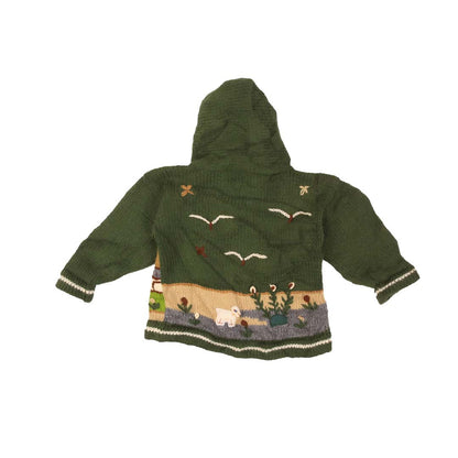 CLASSIC GREEN KIDS SWEATER