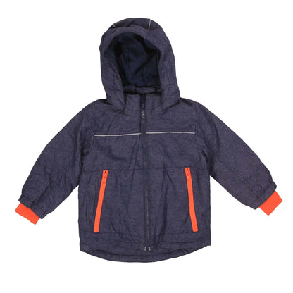 H&M NAVY BLUE HOODED JACKET