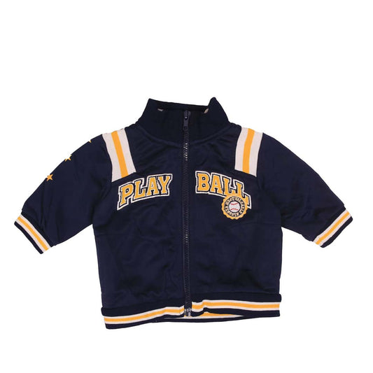 PLAY BALL NAVY BLUE VARSITY JACKET