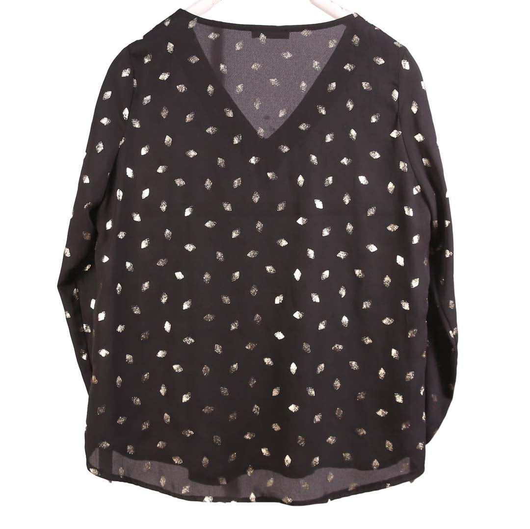 GOLDEN Flower WOMEN BLACK TOP