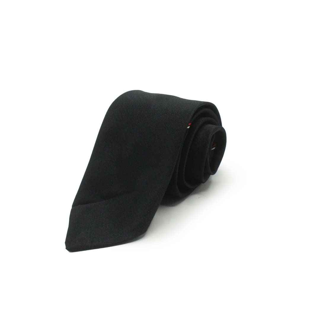 Euro Mod Black Plain Tie