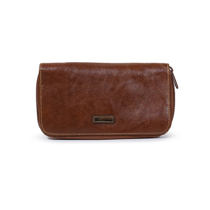 Classic Brown Women Clutch