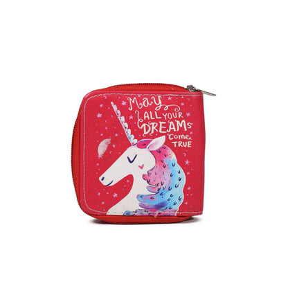 Girls Unicorn Zipper Wallet