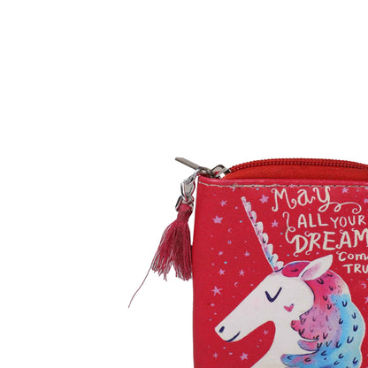 Girls Unicorn Zipper Wallet