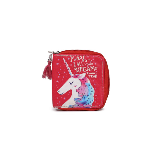 Girls Unicorn Zipper Wallet