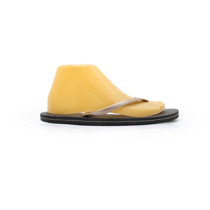 Classic Black And Golden Flip Flop