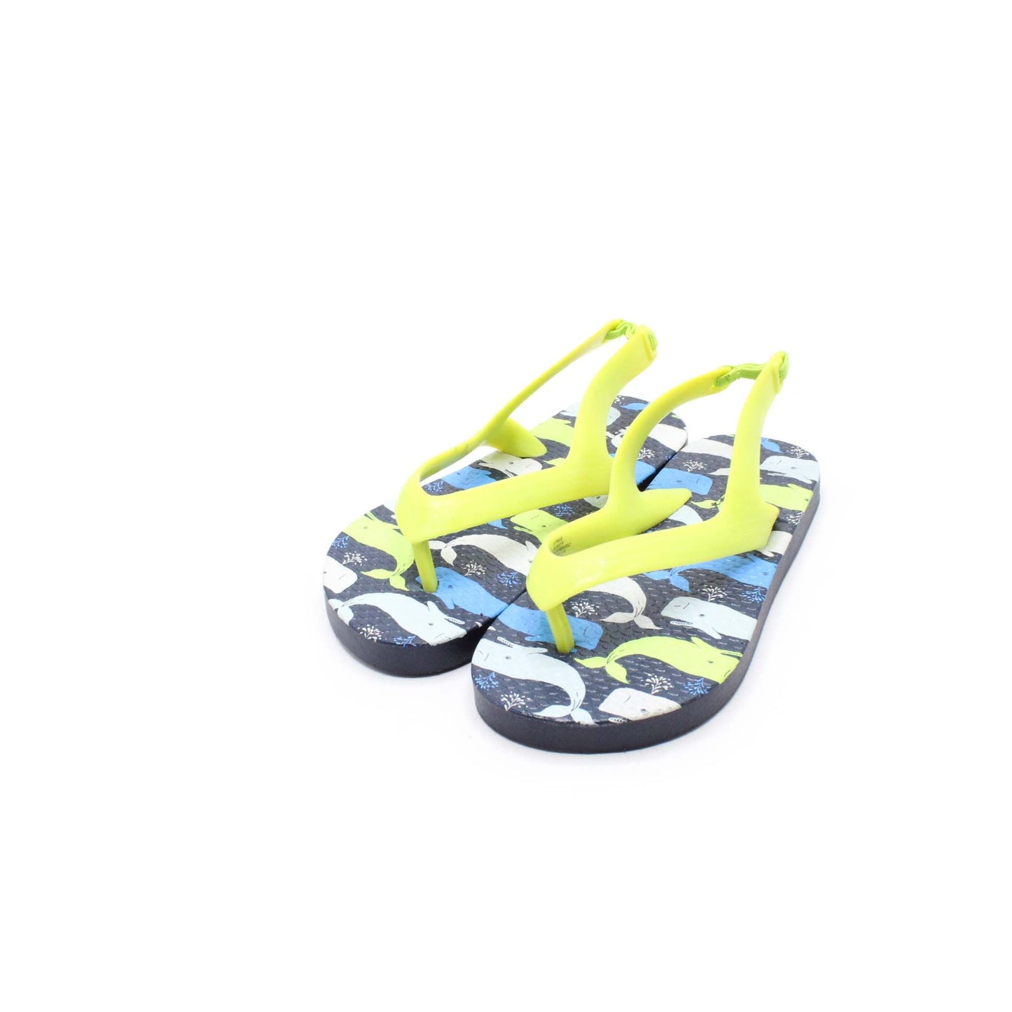 Whale And Fish Print Flip Flop