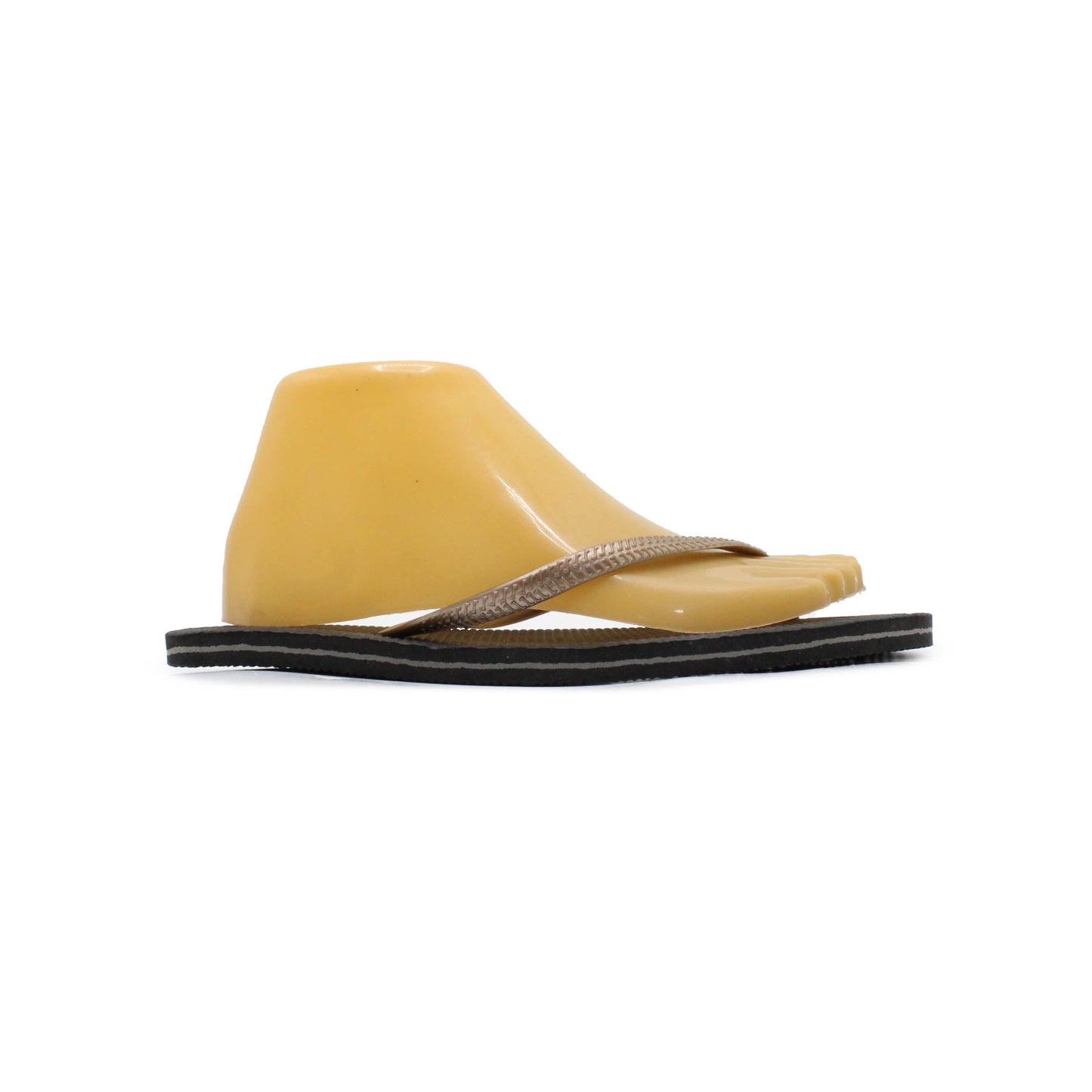 Classic Black And Golden Flip Flop