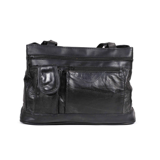 CLASSIC WOMENS BLACK SHOULDER BAG